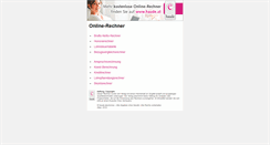 Desktop Screenshot of onlinerechner.haude.at